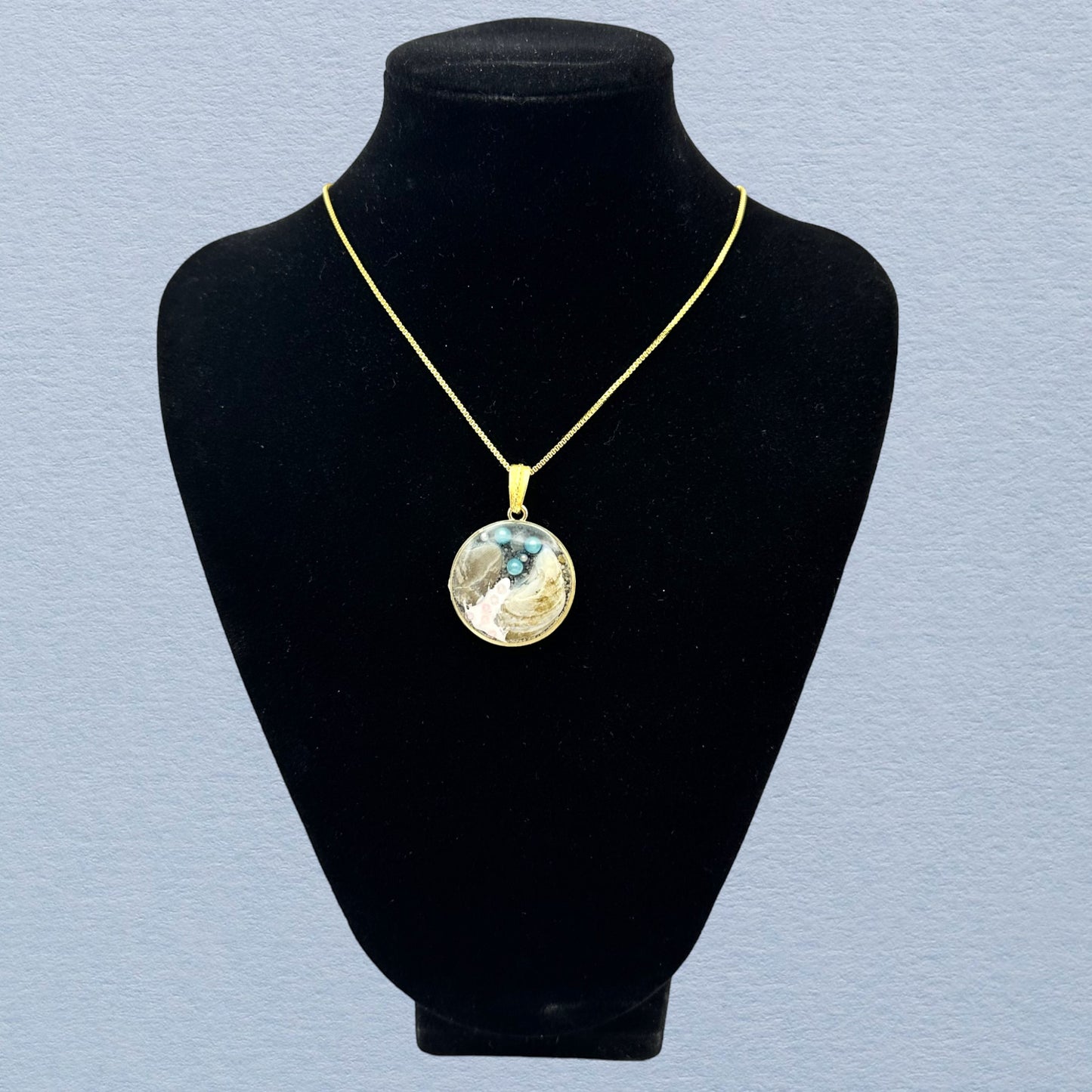 Great Lakes Beach Pendant Necklace