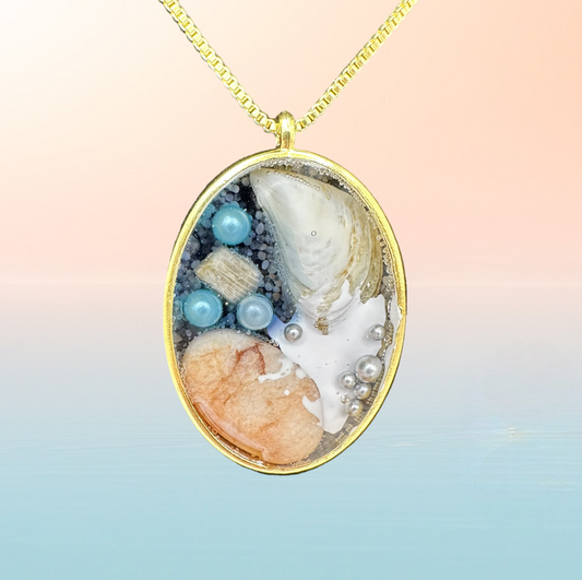 Ocean Waves Pendant Necklace