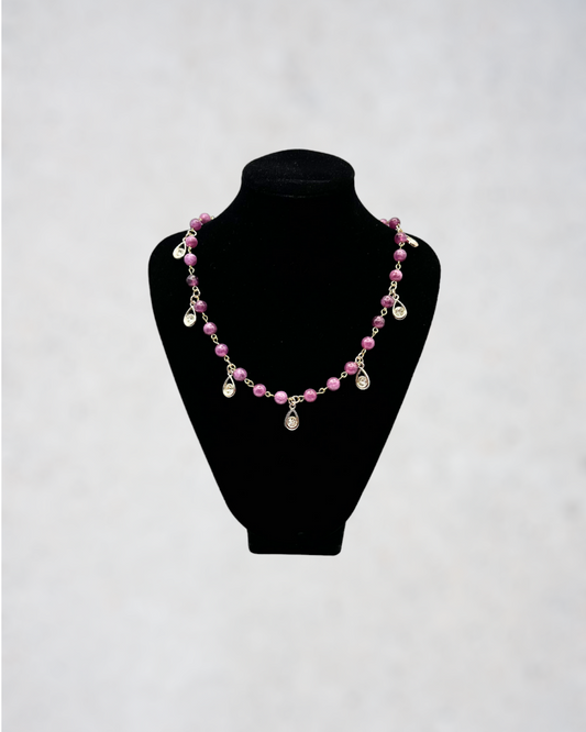 18" Lepidolite Necklace